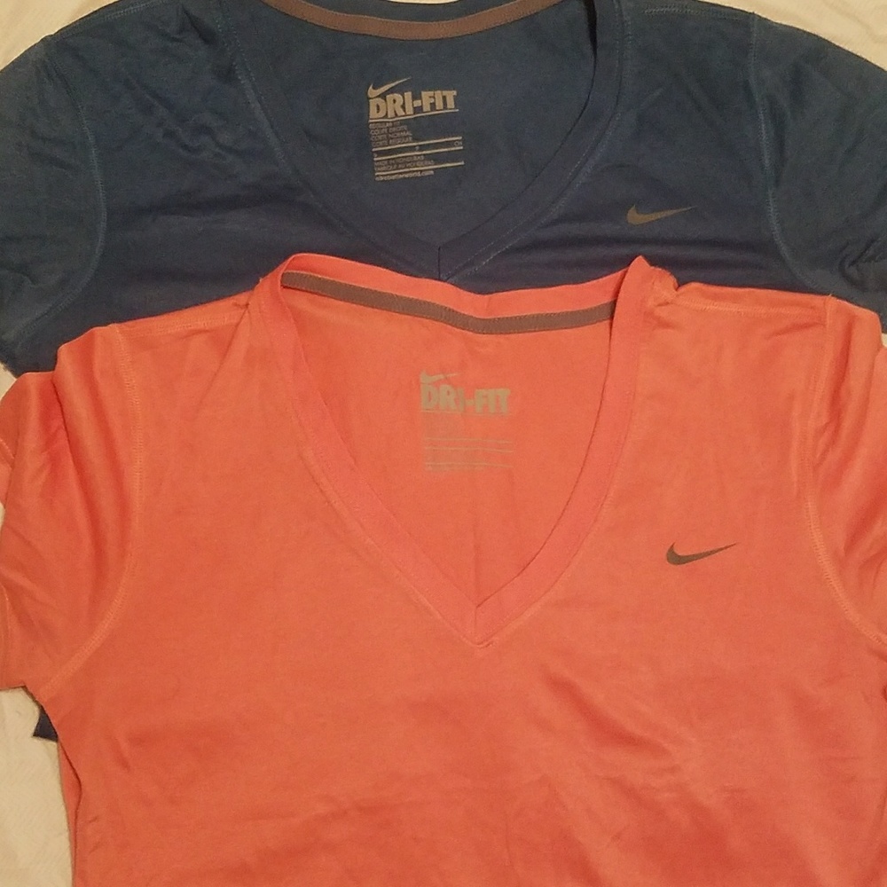 Nike shirts Only the peach one left. BLUE SOLD